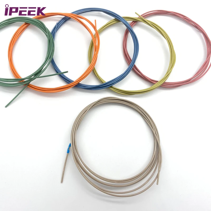iPEEK Ultra-thin Japanese Use Red Blue Colorful Customization Securely Durable Plastic Liquid Pipe 1/16 Inch PEEK Capillary Tube