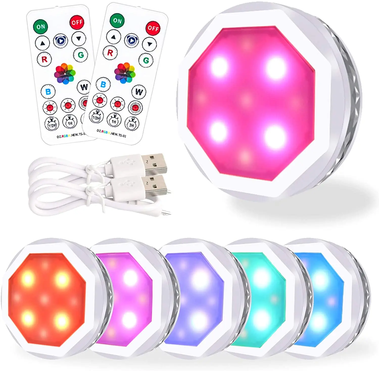 Led battery charging motion sensor Led RGB clear luminescent cabinet light