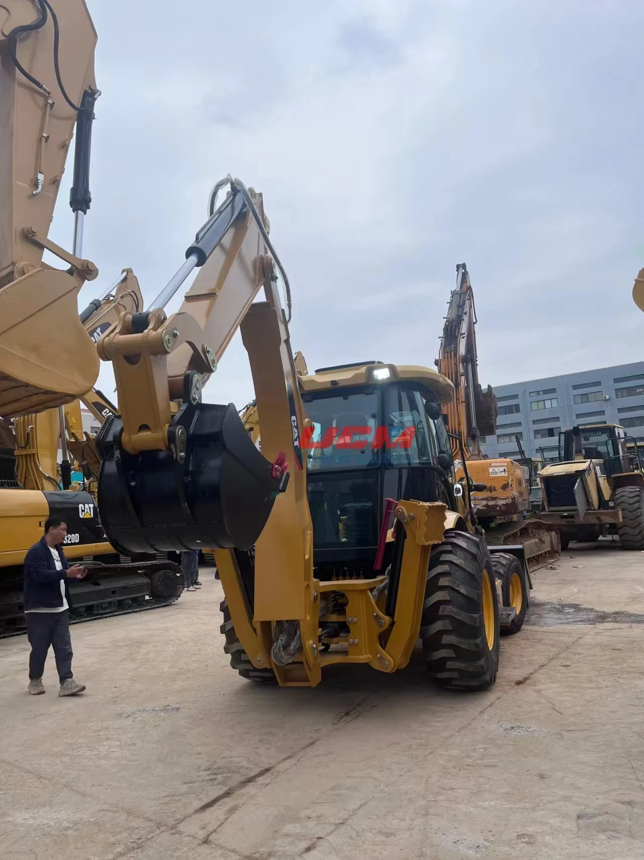 used komatsu Low price used CAT 420F2 backhoe micro loader for sale
