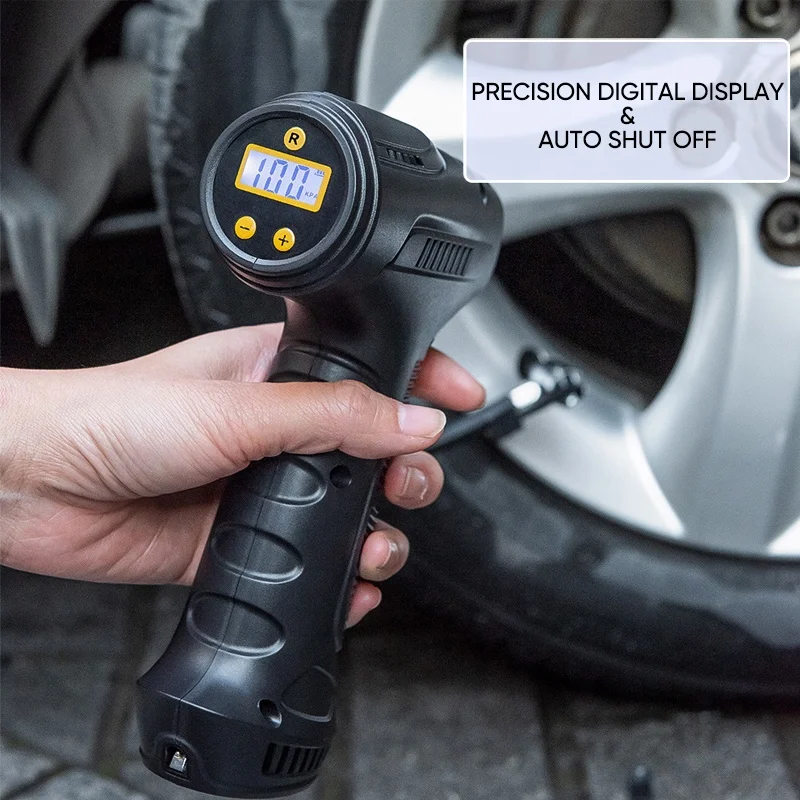 Tire Inflator Portable Air Compressor Cordless Digital Electric Tire Pump Fast Inflation Smart Air Pump for Car Bicycle Ball