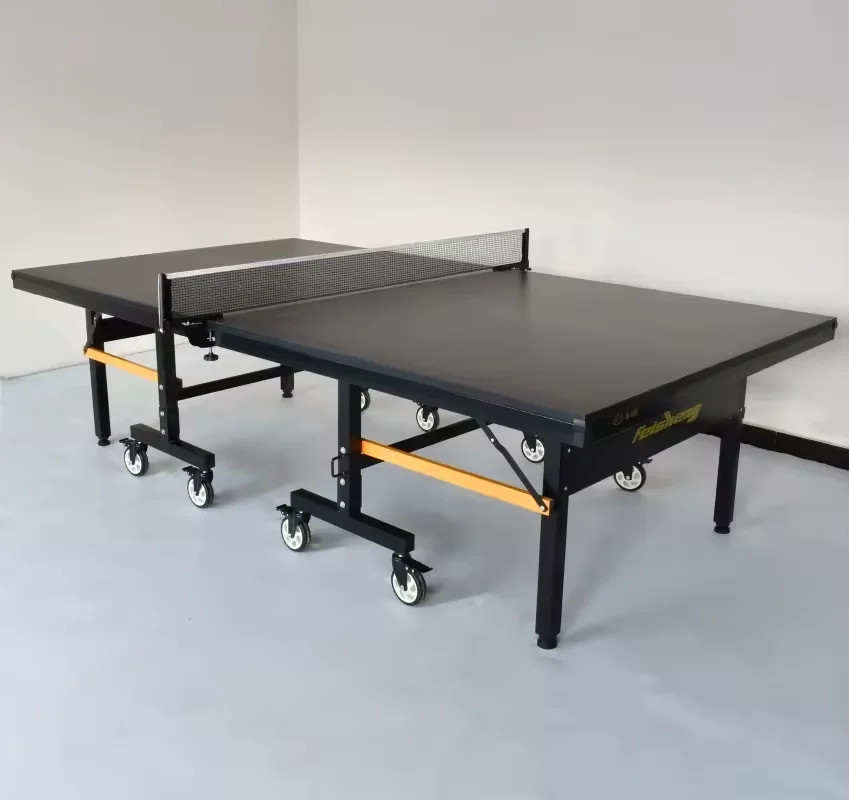 Factory wholesale Portable Indoor 25mm MDF or HDF Table Tennis Table High Quality Competition foldable Pingpong Table