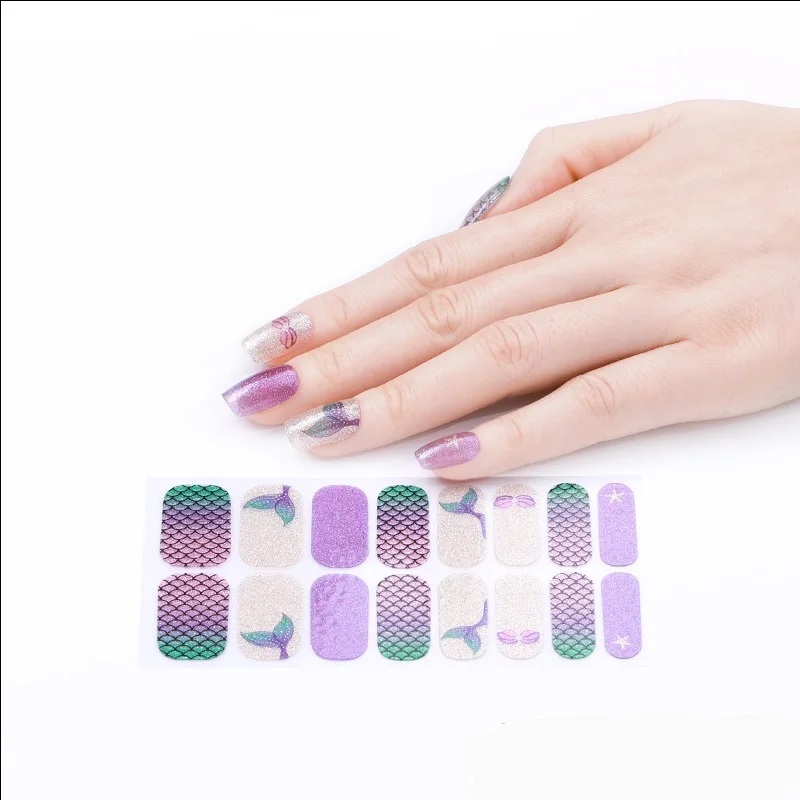 Hot Selling Custom Nail Wraps Beautiful Sticker flower pattern Nail Sticker Art Nail Decoration Stickers