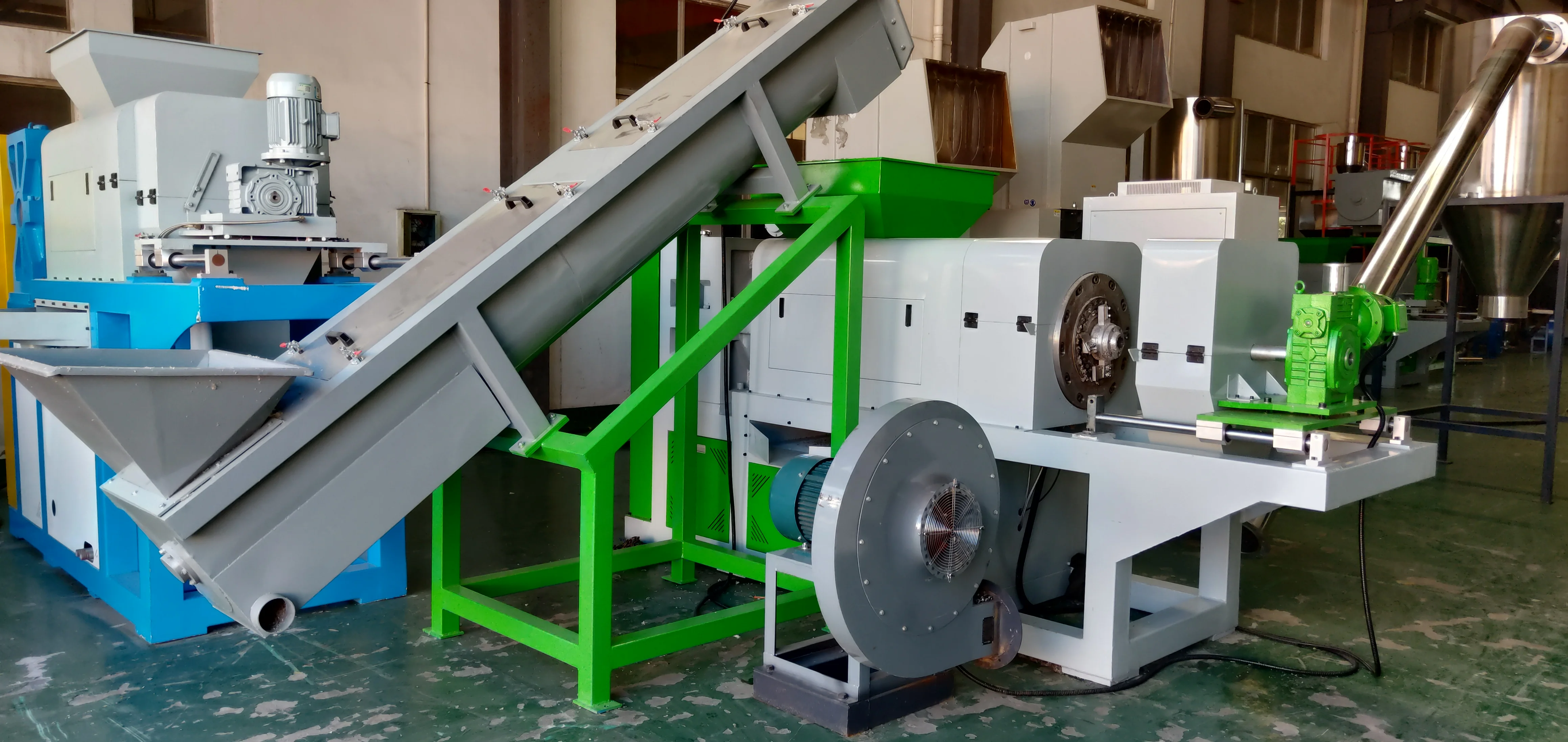 waste plastic squeezer pelletizing machine Plastic Squeezing granulator