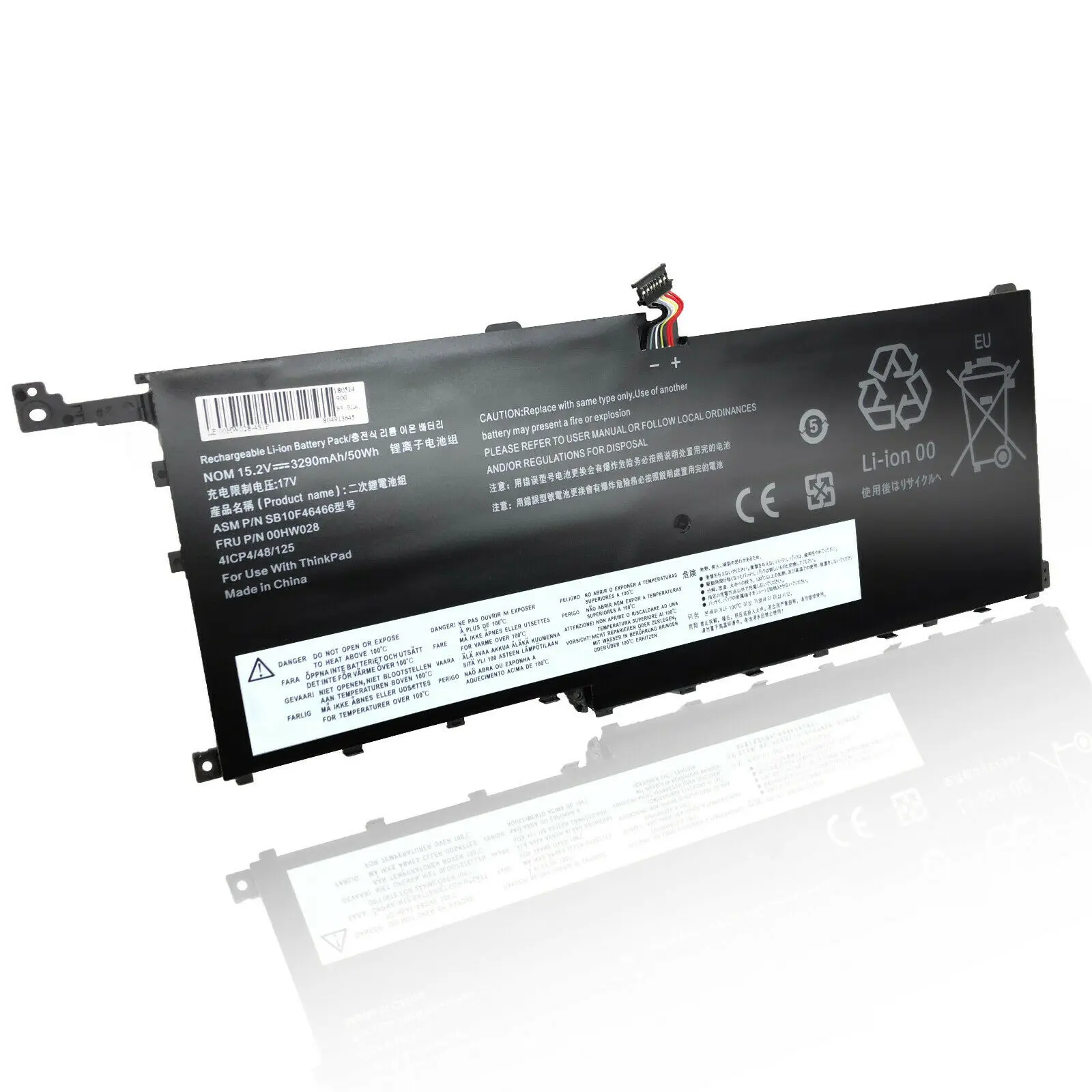 Genuine 00HW028 00HW029 Laptop Battery Replacement for Lenovo ThinkPad X1 Yoga 1st 2nd Gen Carbon 4th Gen Series Laptop
