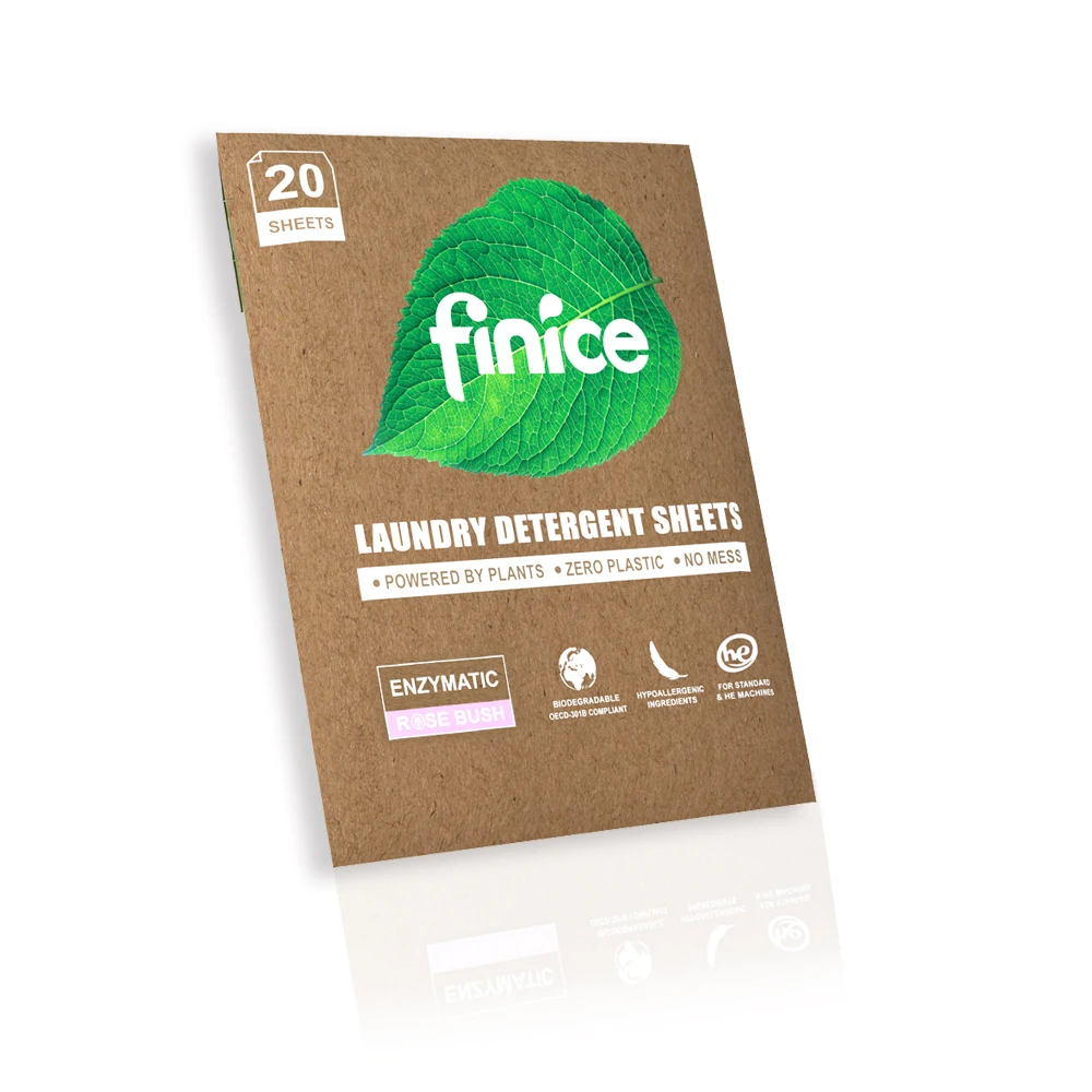 FNC769 Finice Eco Friendly Soap Washing Fragrance Laundry Detergent Sheet