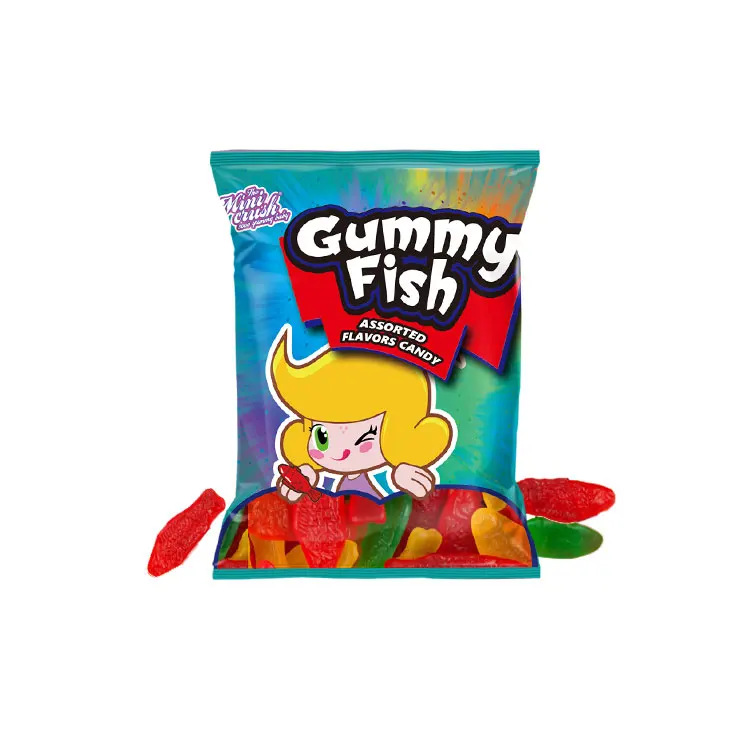 wholesale custom fruit shaped gummy soft candy sweets sour jelly candy