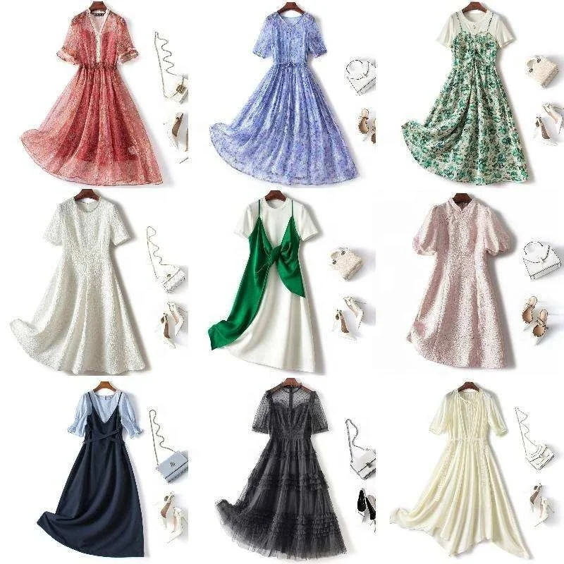 2024 fashion summer custom logo floral print short dress For Women Formal Bodycon Evening Dress women Lady Elegant Casual Dress