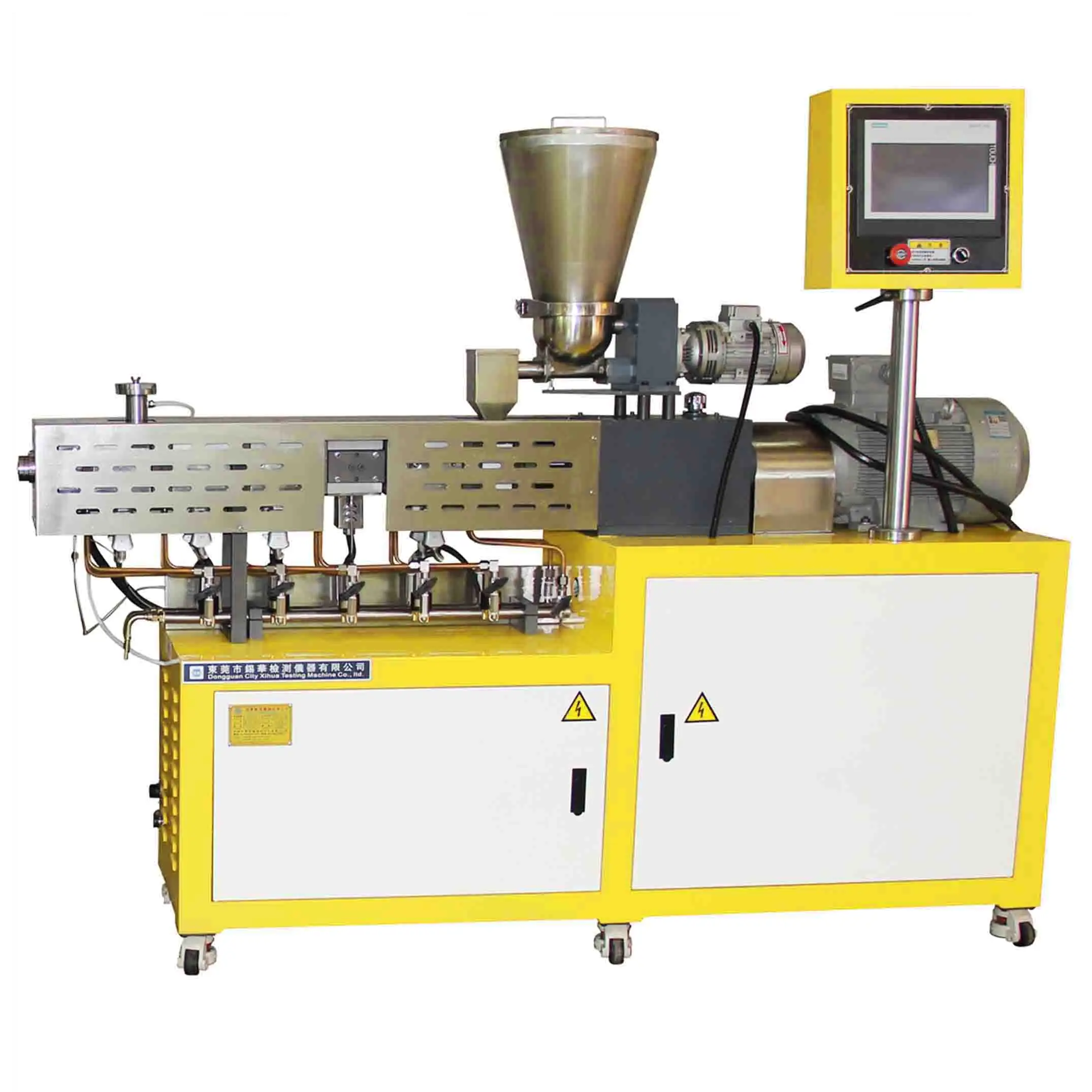 PVC PLA PE Small Lab Scale Double Screw Extruder for Granules Masterbatch Compounding