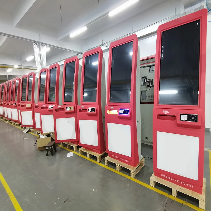 23inch Payment Kiosk Automated Order Machines Self Checkout Supermarket Equipment Queue Ticketing Machine