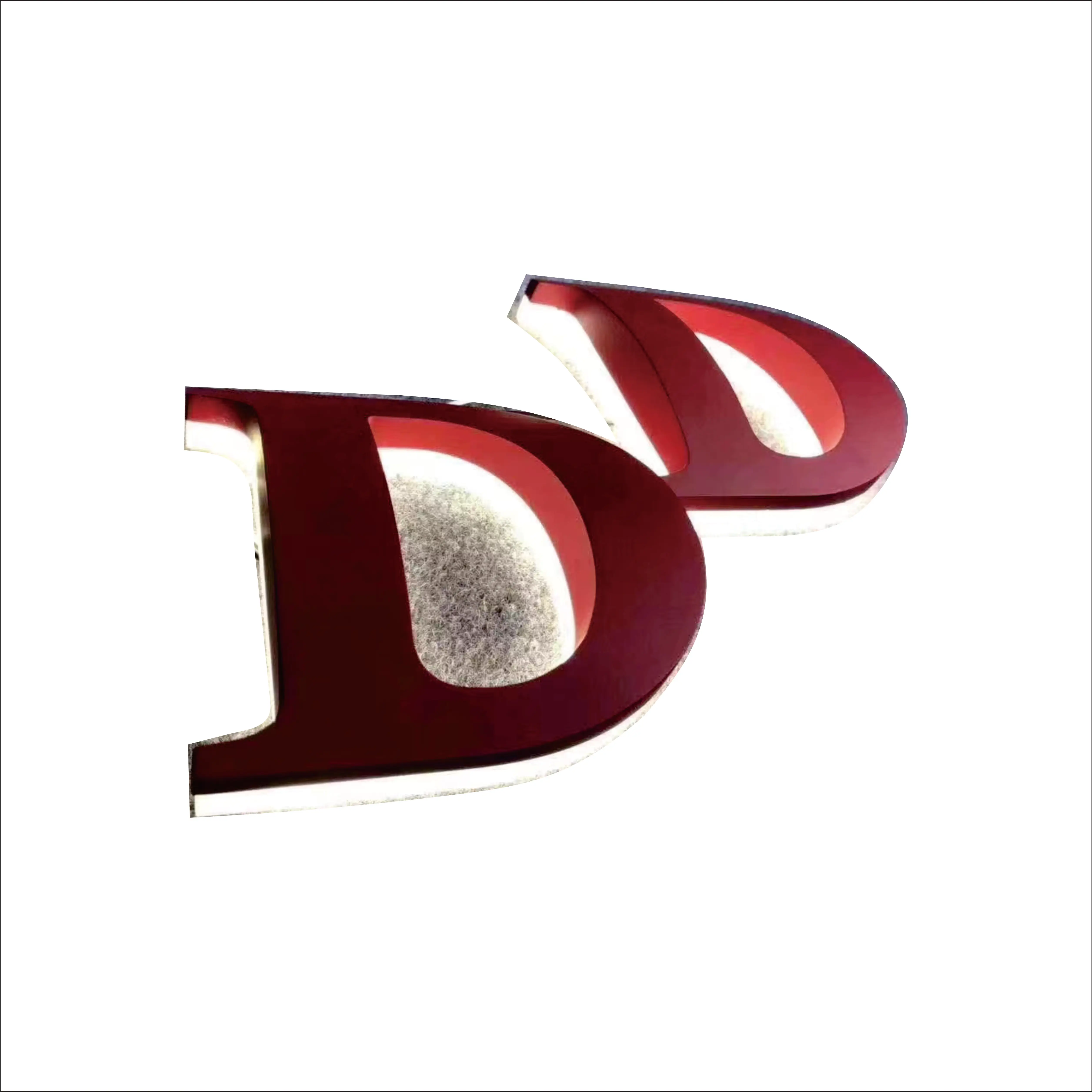 Custom Logo Acrylic LED Letter Signage for Shop Car or Park Wall Sign with LED Neon Light Source Hotel Number Sign