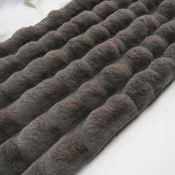 Tie Dyed Solid Color  Pompom Stretch Fleece Plush 100 Polyester Spandex Faux Rabbit Fur Fabric