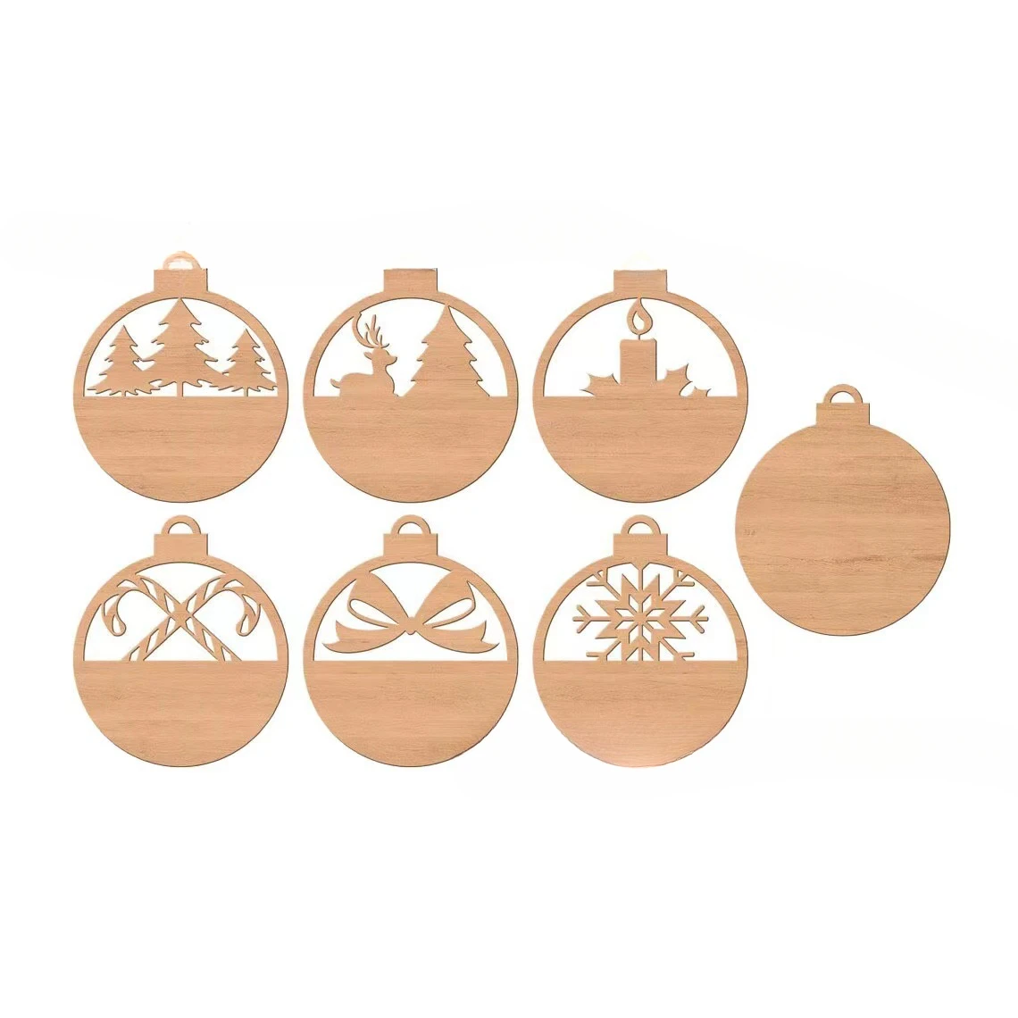 Wholesale Wooden Christmas Ornaments Popular Wooden Christmas Tree Decorations and Hanging Tags for Home Decor Dropshipping