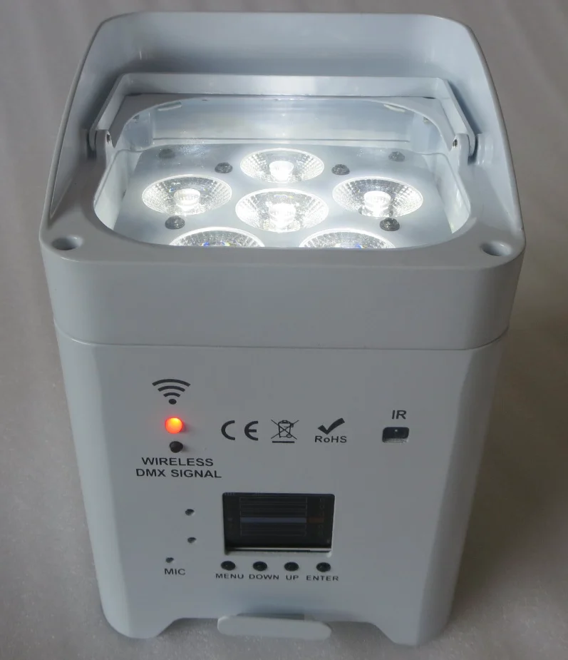 6*18 Вт RGBWAUV 6 в 1 беспроводной DMX512 ИК-аккумулятор светодиодный Par DJ сценический эффект Вечеринка домашнее освещение