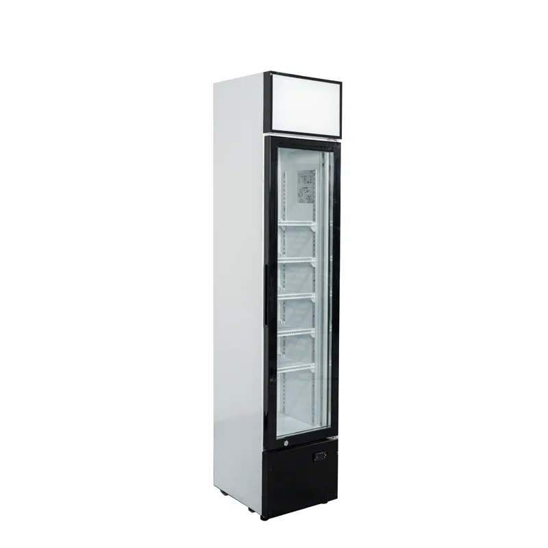 Single Door Refrigerator Beverage Chiller Glass door drink cooler 145L Commercial Showcases