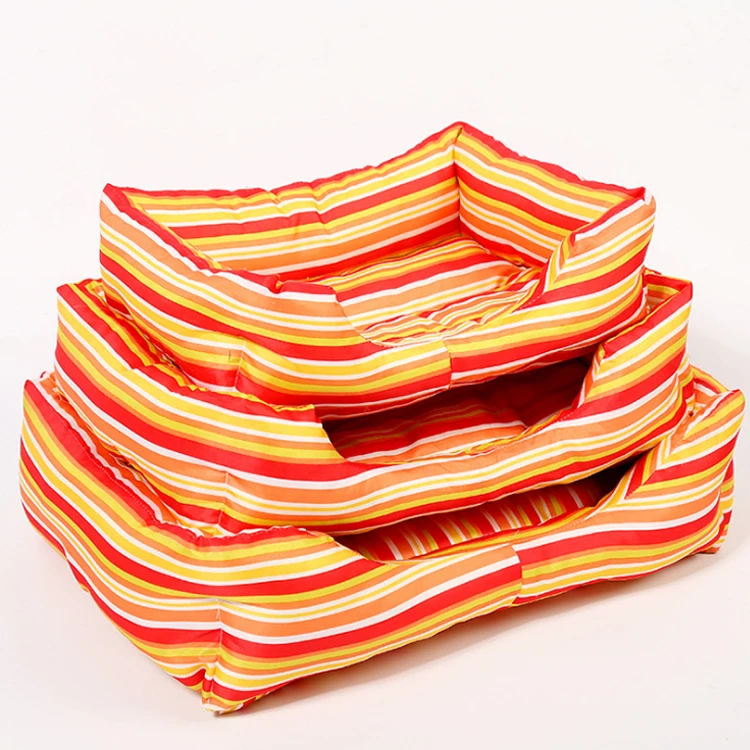 
High Quality Dog Bed Rectangle Comfortable Pet Bed Removable Mattress Durable 