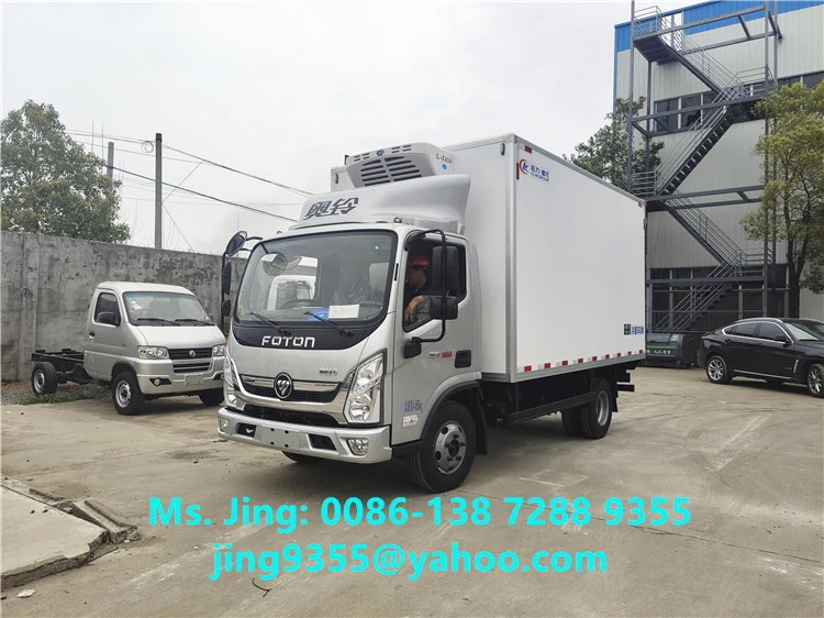 New FOTON 4x2 Meat Transport Box Truck 5 Ton Refrigerated Truck For Sale in Philippines