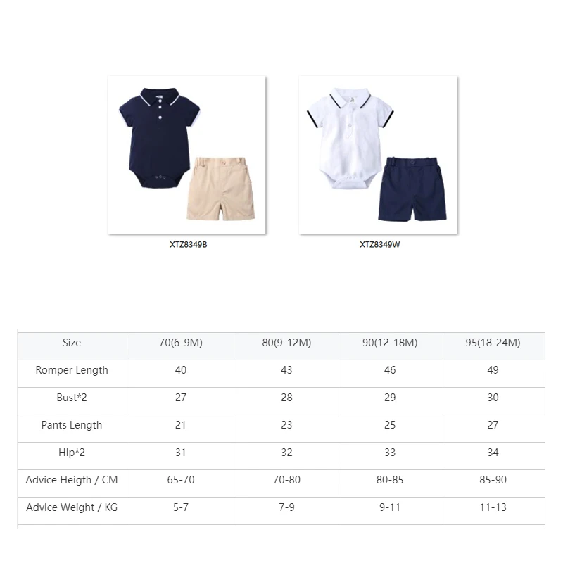 Chinese Manufacturer Baby Jumpsuit Baby Boy Clothes Romper New Born Baby Clothes Sets