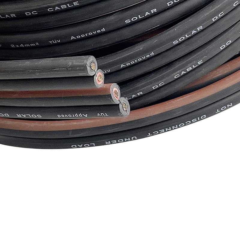 Самый популярный солнечный 6 кв мм кабель PV1-F 2x6mm2 Электрический медный солнечной энергии XLPO оптовая продажа для панели солнечных