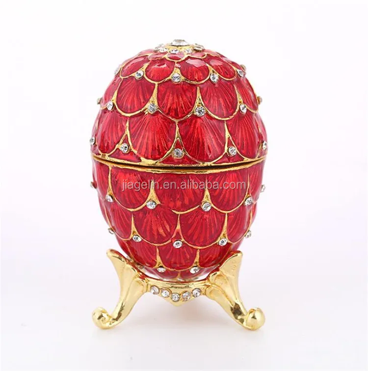  Оптовая продажа Европейский Пасхальный подарок коробка для аксессуаров яиц Faberge праздничных ювелирных