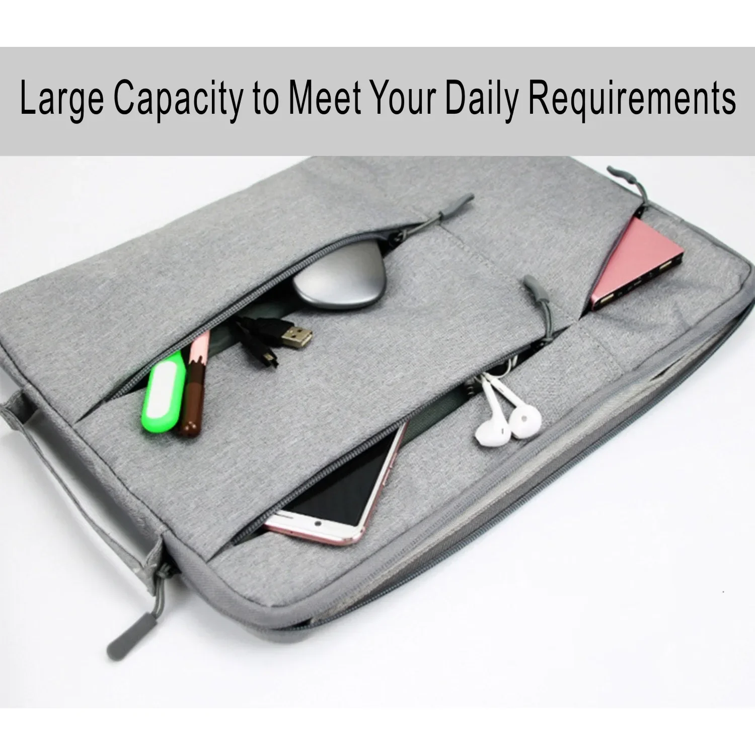 Portable 12 13.3 14.1 15.6 Inch Laptop Sleeve Protective Case Cover Laptop Pouch Bag for Macbook Air Pro Redmi