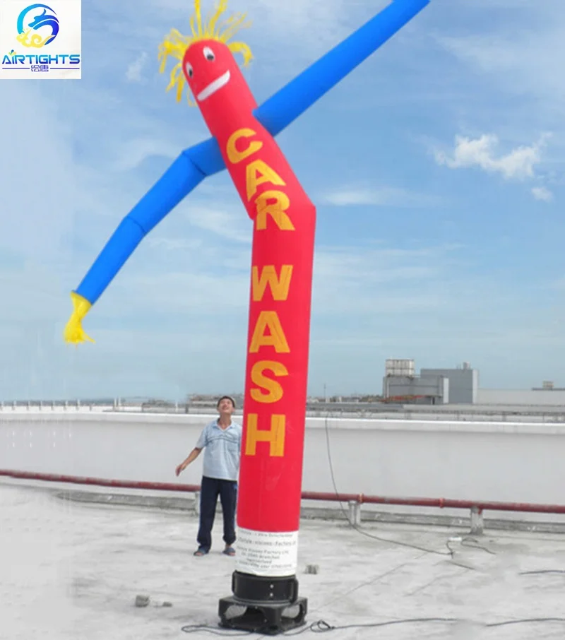 best sale advertising wholesale price colorful inflatable car wash sky air dancer