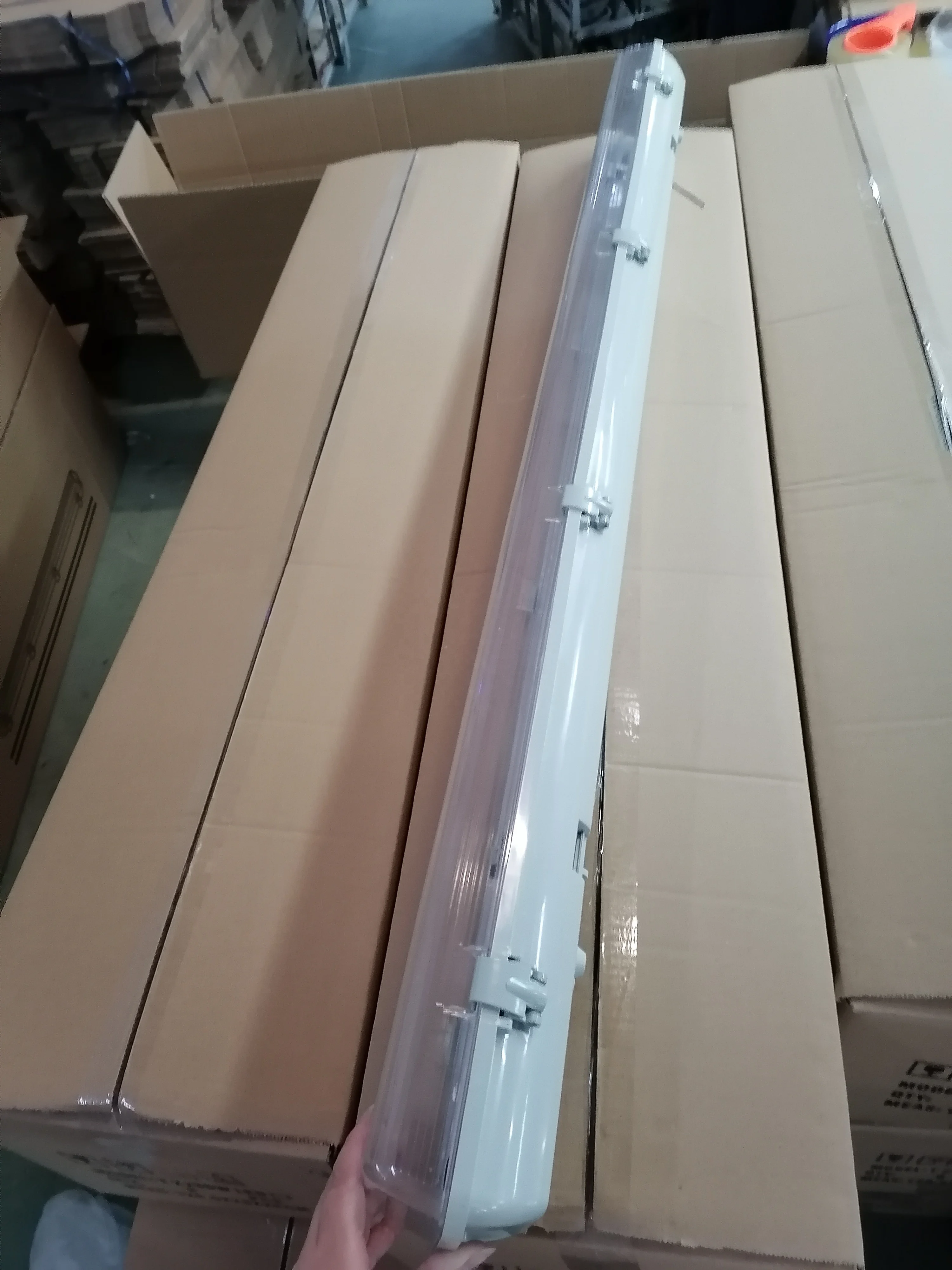 Workshop Lamp IP65 waterproof dustproof lamp full pc material G13 double tubes 2x18w led tri-proof linear batten light