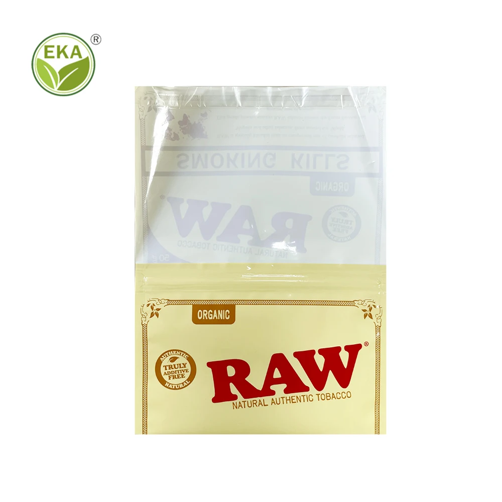 Minlee Custom Smoke Personalized Ziplock Plastic Packaging Amber Gv Pre Rolling Tobacco Leaf Wraps Cigar Mylar Packaging Bag