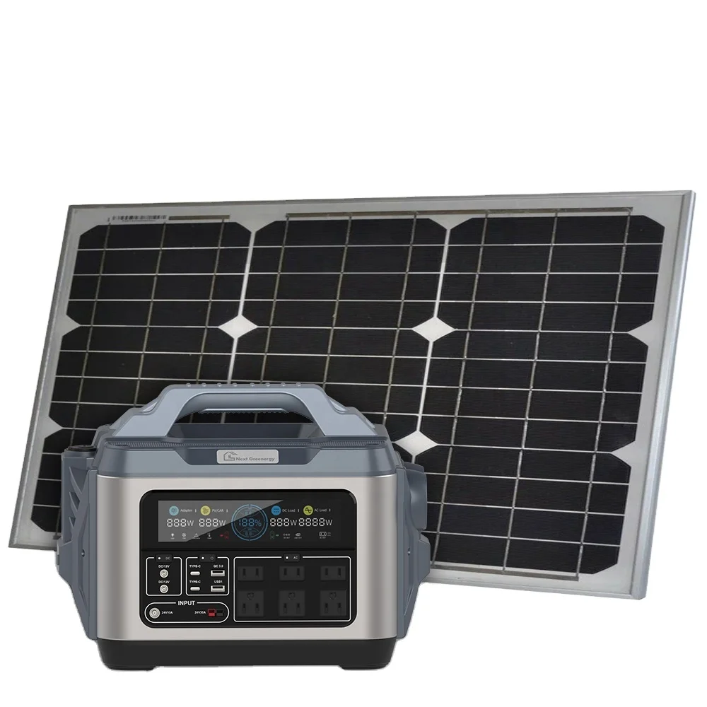 Mini Solar Lithium Battery Universal 1200w Portable Power Station Emergency Solar Generator for outdoor laptops use
