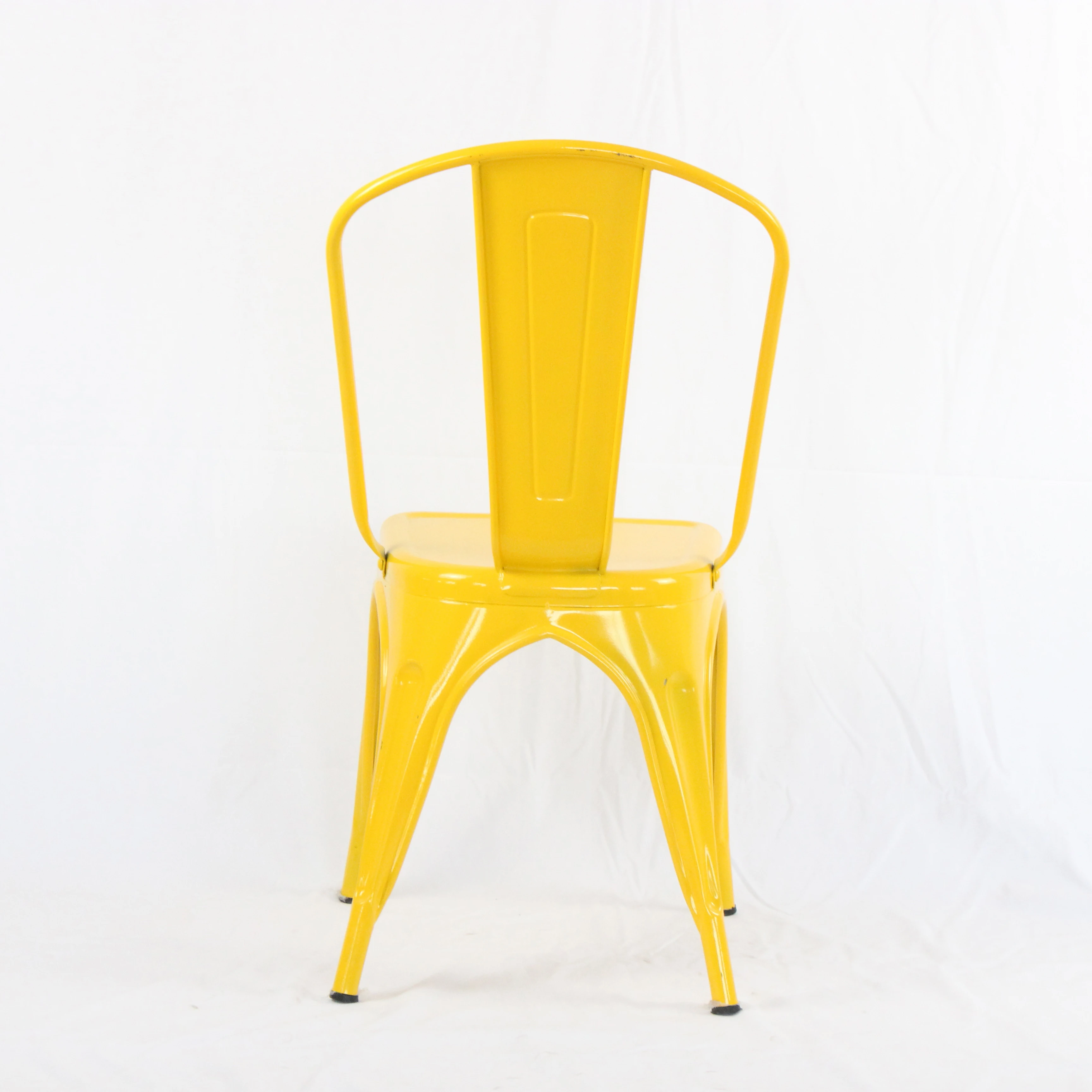 best selling factory supply Sillas Iron cafe dining chairs for Bistro Restaurant Cafe with colorful painting