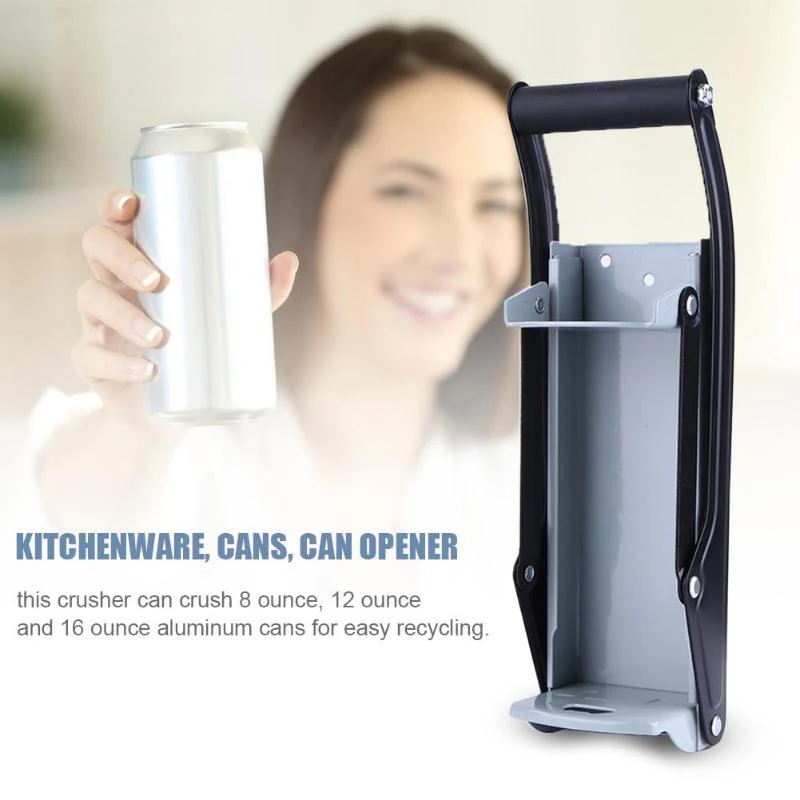 Heavy gauge Wall Mounted Bottle Crusher and Can Crusher