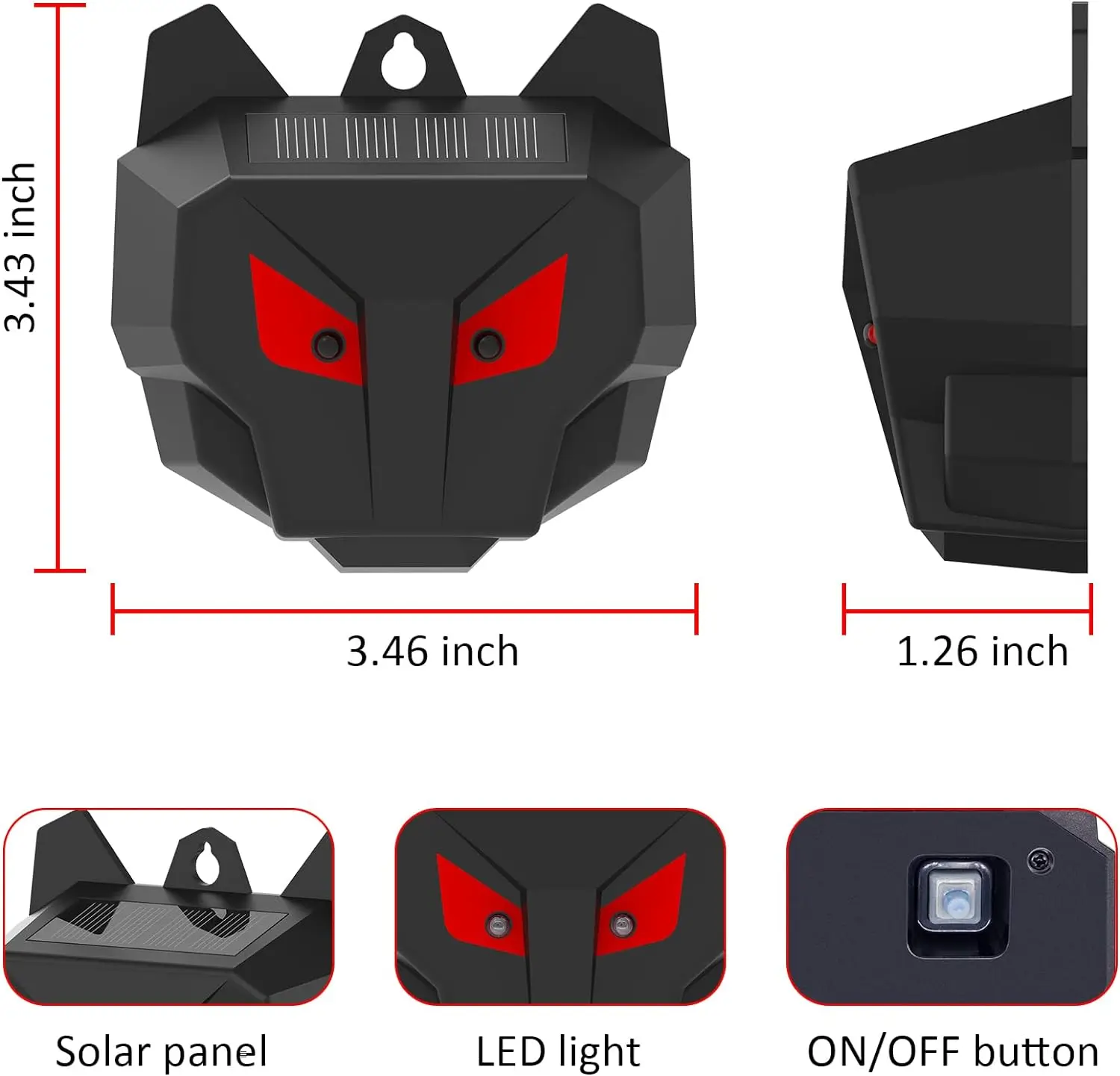 X-PEST animal control animal repeller AR17S waterproof solar powered animal repellent to repel fox/wolf/squirrel/dog/coyote