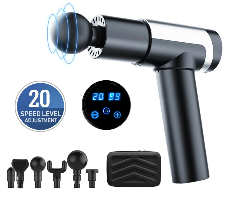
Wholesale chiropractic deep tissue Muscle sports vibration cordless Massage Gun best handle massage gun manufacturer 