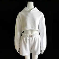 Sweatsuit Men Hoodie and Shorts Sets Womens Tracksuits Two Piece Track Suit 2 Set Clothing Sport Pants Custom Oversize Cotton