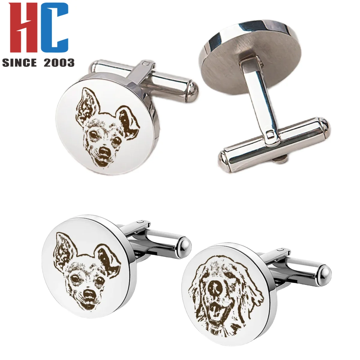 20 Years Factory Custom Dog  Cat Cufflinks Pet Cufflinks