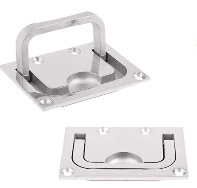 Stainless Steel Ring Pull Handle Boat Hardware Flush Fitting Lifting Pull Hatch Lift Ring Handle Suit