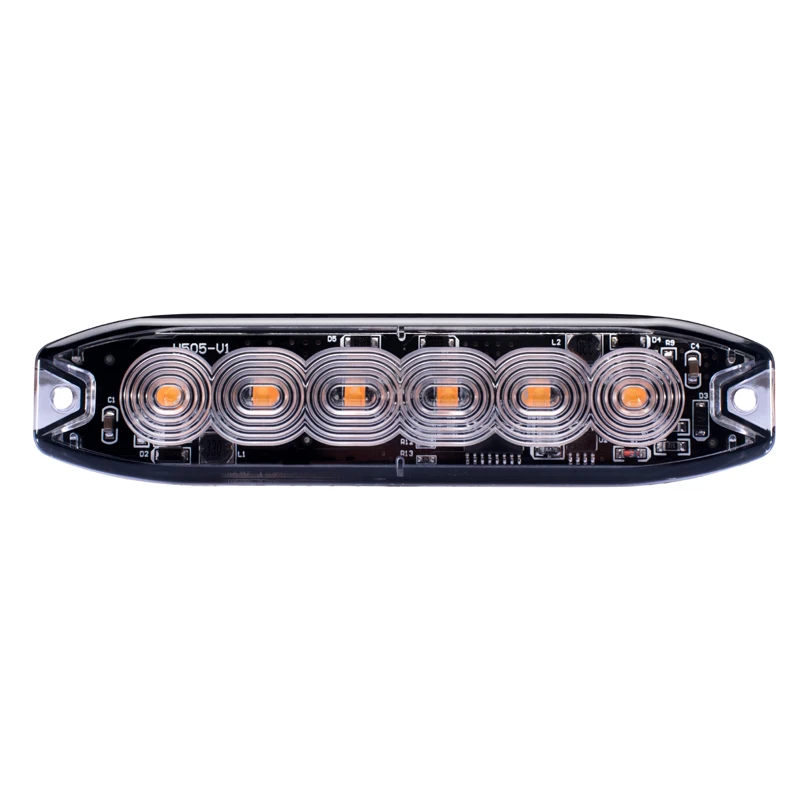 6led Ultra-thin Car Side Marker Lights Trucks Strobe Lamp Led Ambulance Flasher Emergency Warning Lights SAE ECE R65