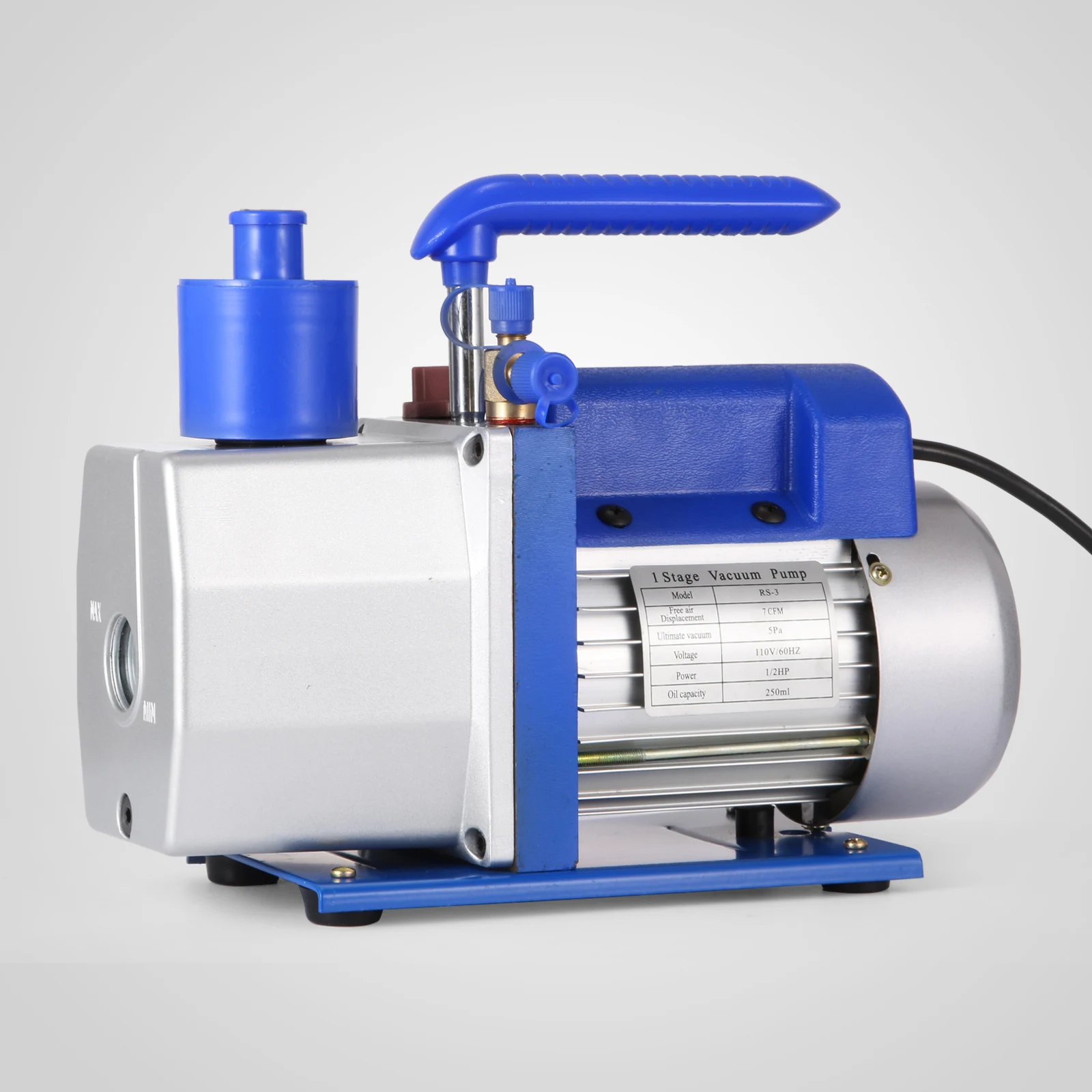 3CFM 1/4HP  5PA Refrigerant Rotary Vane Vacuum Pump RS-1