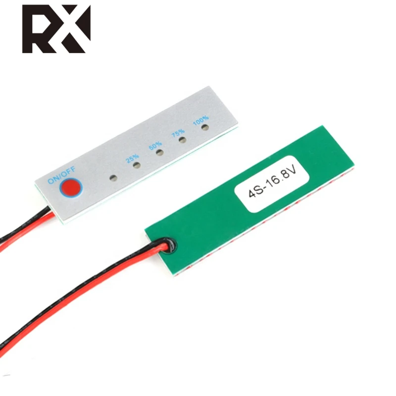 RX 2S 3S 4S 18650 Li-ion Lithium Battery Capacity Indicator Power LED Display PCB Board Meter Tester LCD Charge Discharge DIY