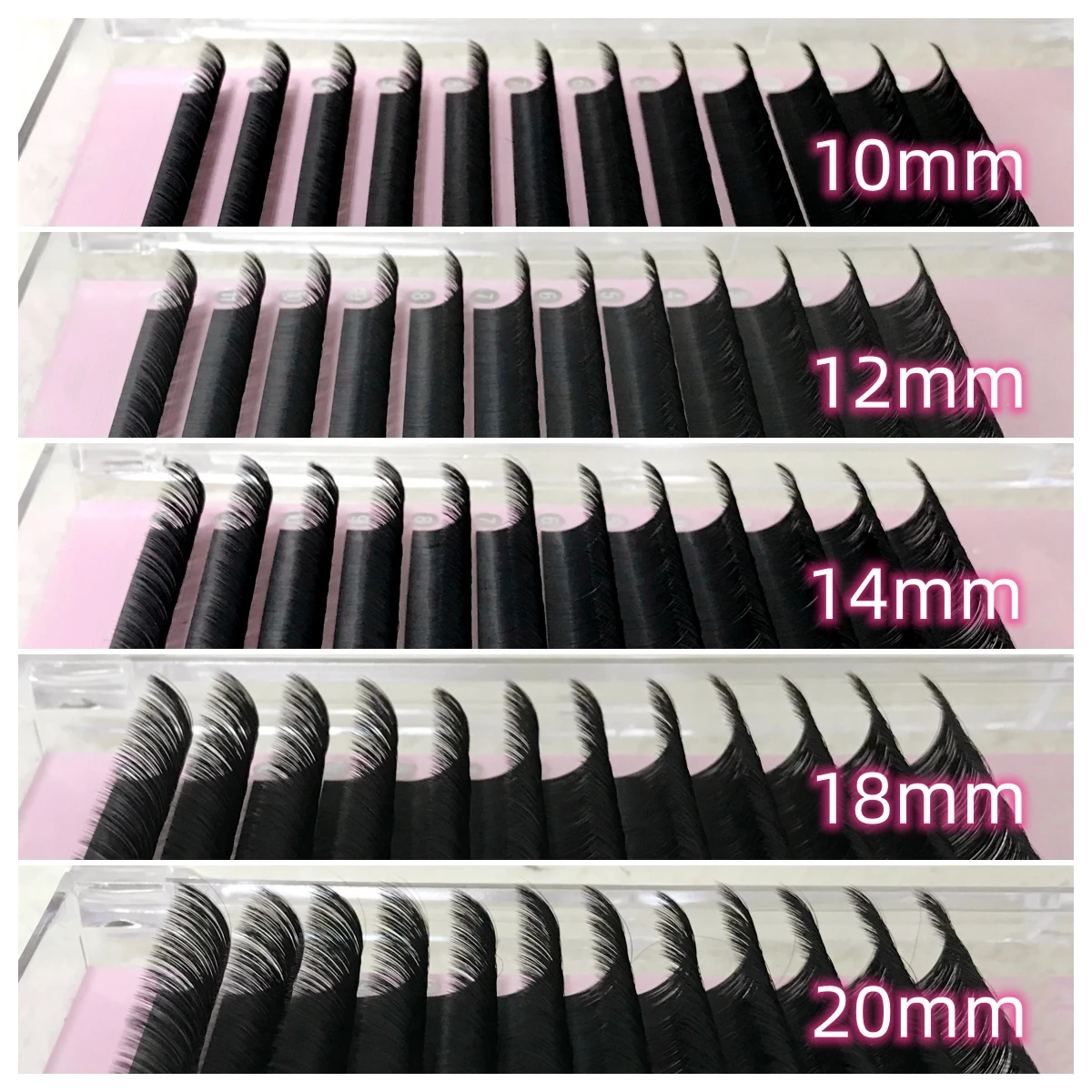 Wholesale Premium Cashmere Lash Extensions Supplies Individual Eyelashes Tray Private Label Mink Volume Eyelash Extensions