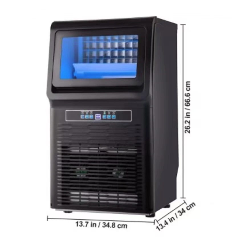 Factory 30kg/24H Countertop Ice Maker Automatic with 36Pcs Ice Tray Portable Commercial Ice Machine for Home Bar Restaurant
