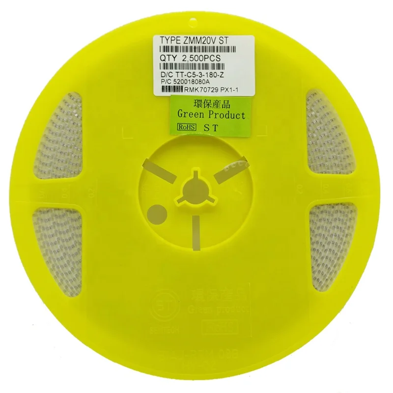 
SMD Zener Diode ZMM20V 0.5W 1206/LL34 20V 