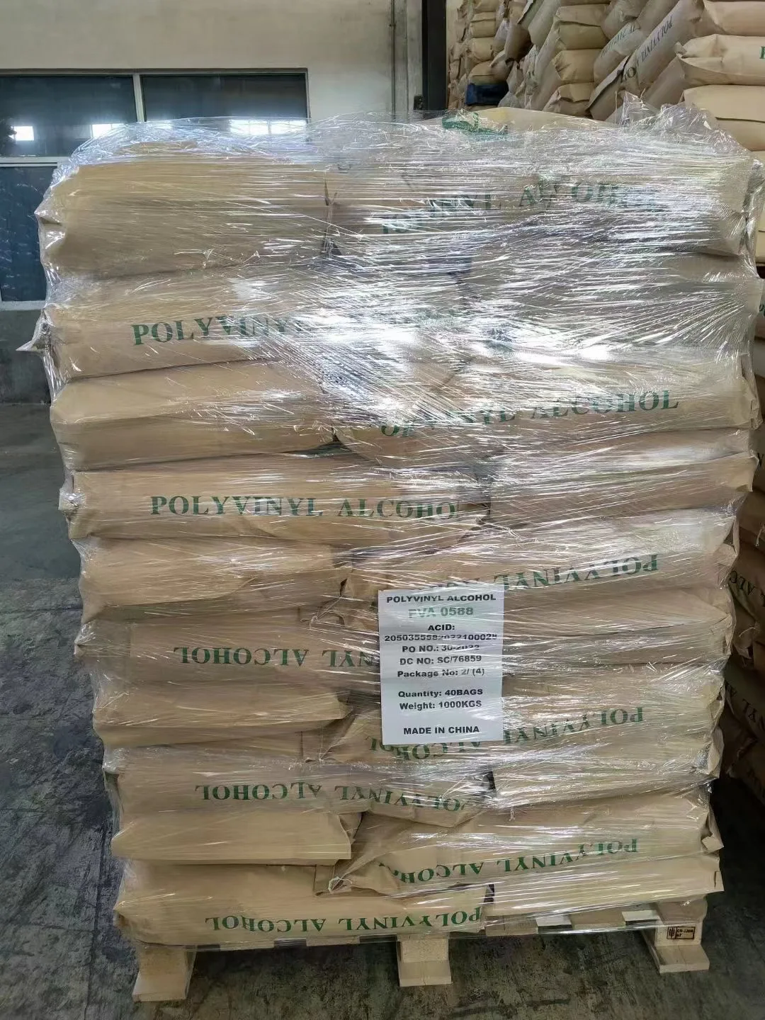 Food Grade Polyvinyl Alcohol (PVA) Building Adhesive Powder Flakes from China Good Adhesion Price