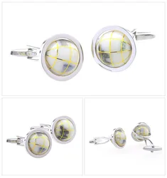 Special shape cufflinks custom made sterling silver tie clip cufflink set