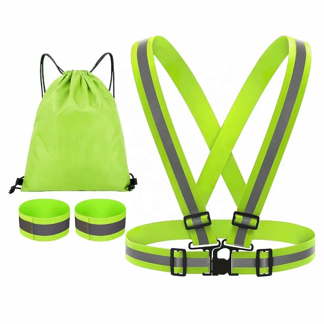 Светоотражающий эластичный жилет для бега