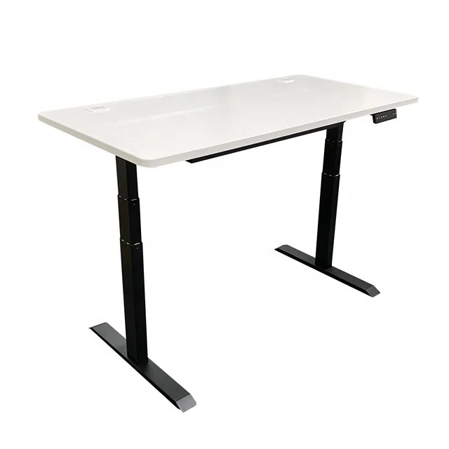 Dual motors three sections 640-1290mm electric height adjustable sit standing up desk
