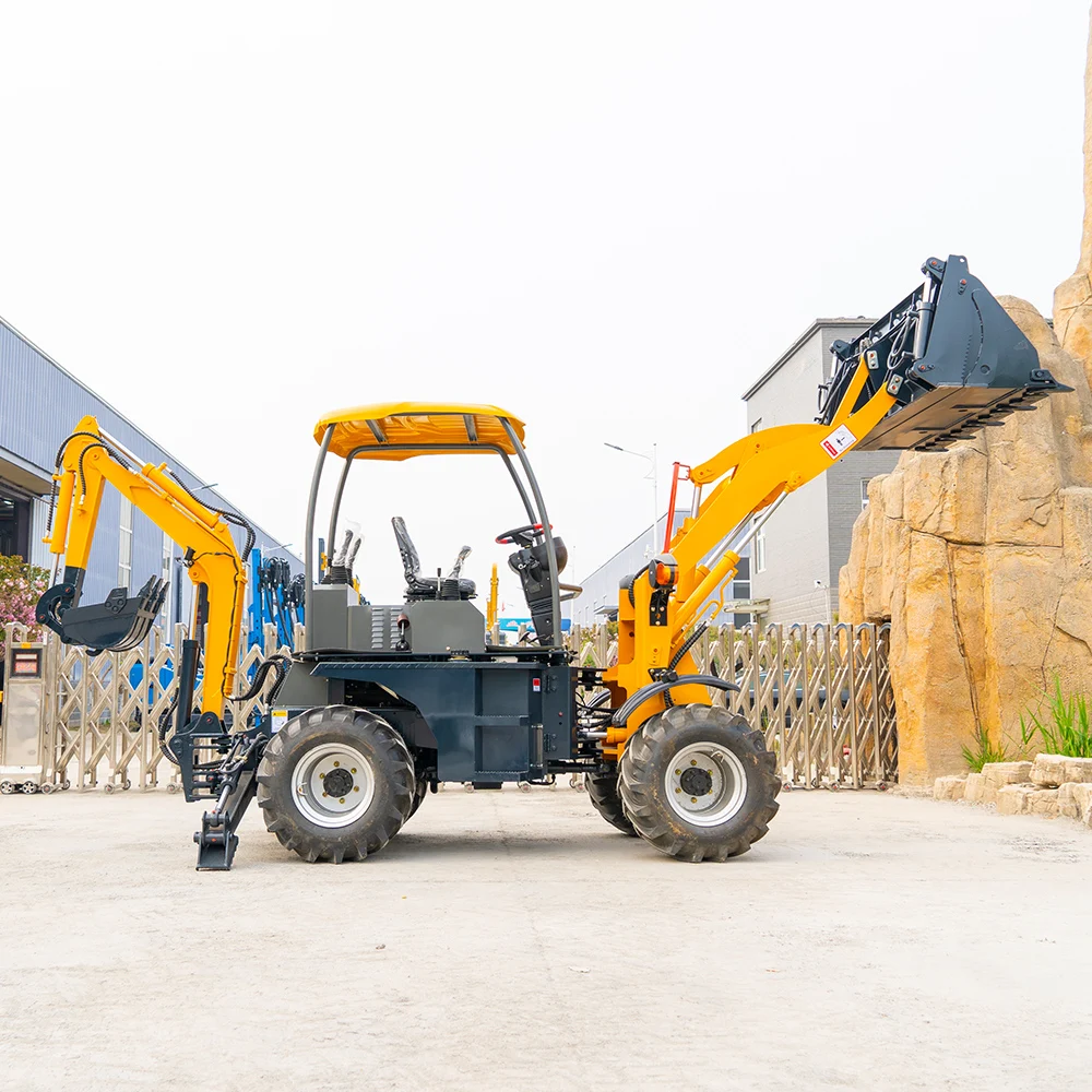 New Diesel Large Mini Retroexcavadora Farm Tractor digger Backhoe Excavator Loader 4x4 Backhoe