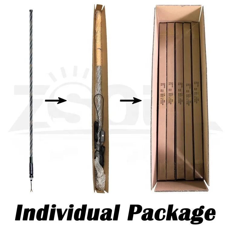 Chasing Color Lighted Antenna LED Whip Light Flag With Quick Release Mount For ATV UTV Polaris RZR 4 Wheeler Buggy Can am