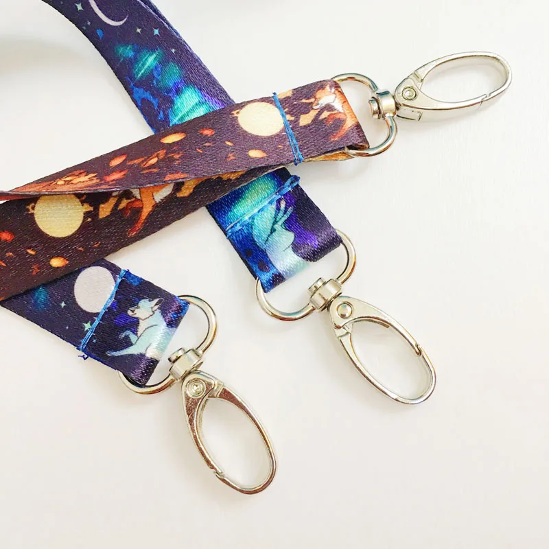 Wholesale cheap Phone Polyester Round Nylon Medal Lanyard With Custom Logo keychain