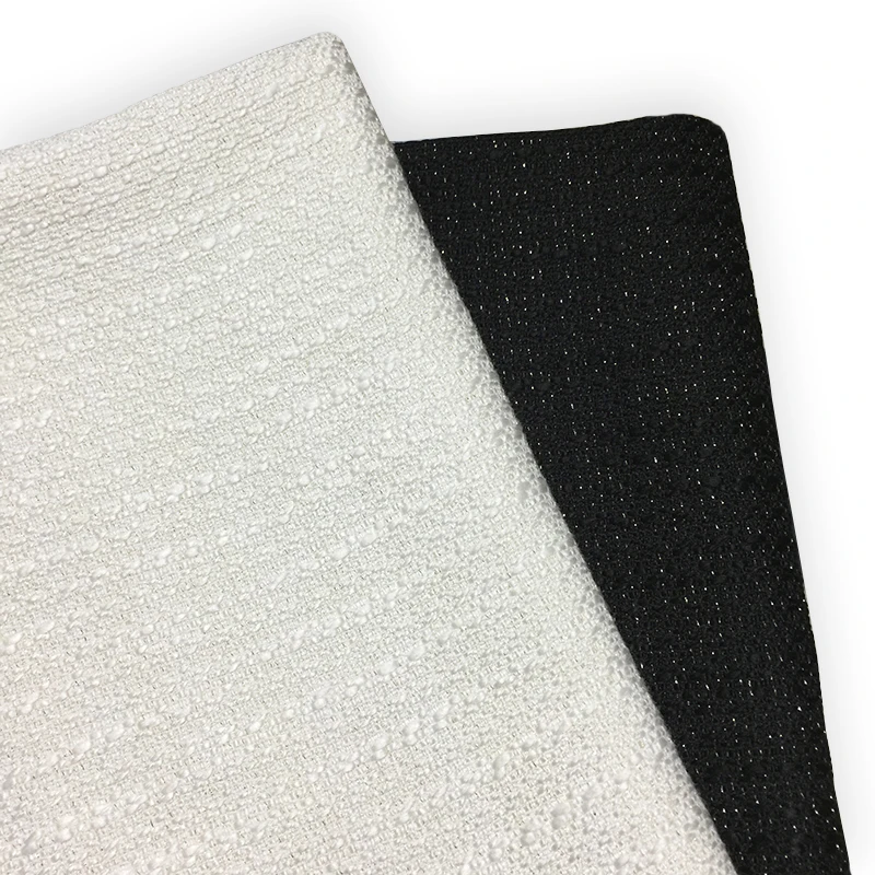 
Fashion wholesale knitted antipilling polar fleece tweed woolen coat fabric 