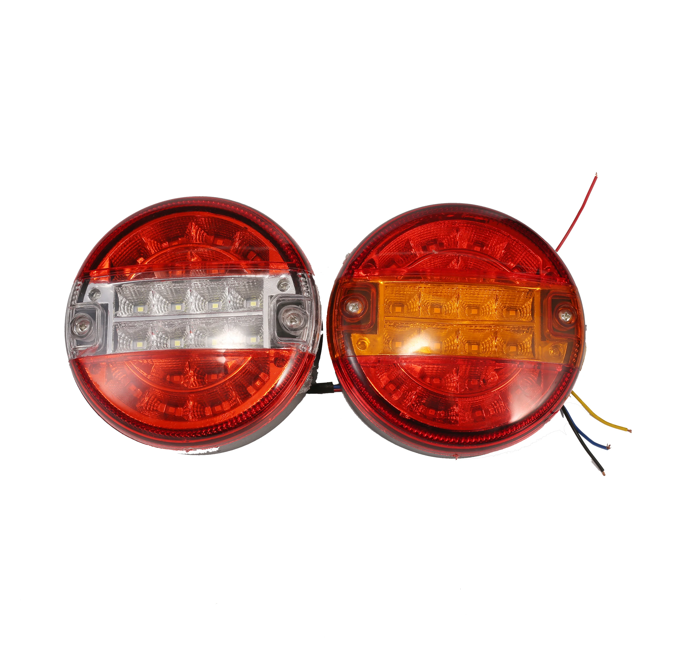 Lighting led truck  Round Hamburger 24VCombination Stop Tail Turn LED Rear Light for Trucks 12V